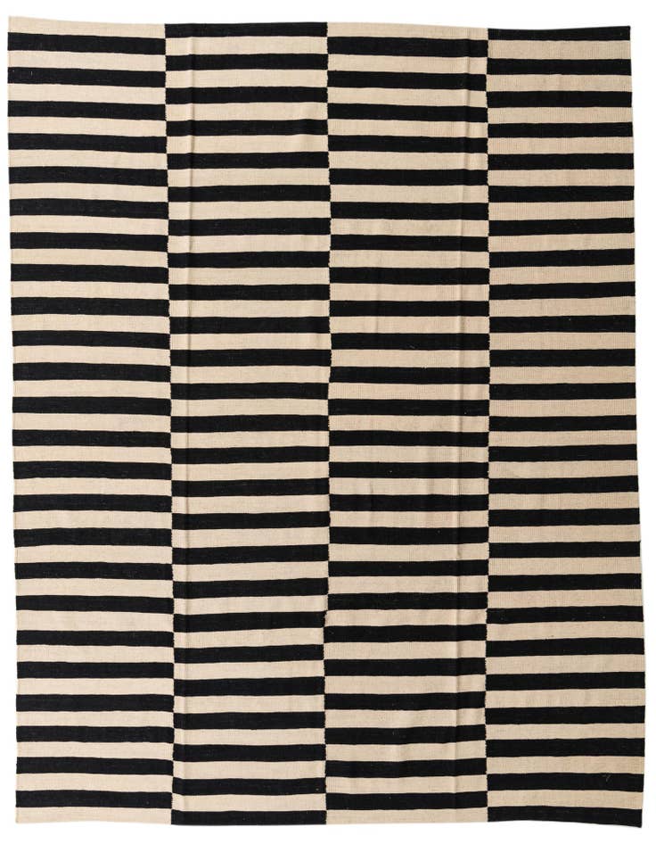 Detail image of 8' 7 x 9' 10 Hand Woven Kilim Modern Wool Rug