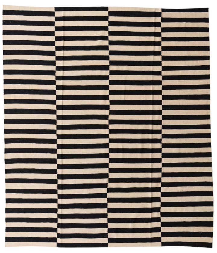 8' 7 x 9' 10 Hand Woven Kilim Modern Wool Rug