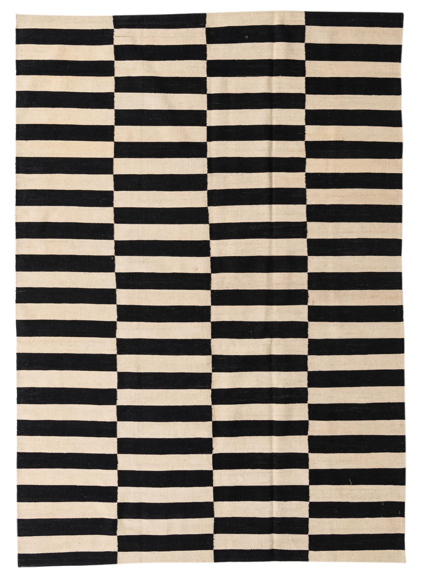 5' 6 x 7' 10 Hand Woven Kilim Modern Wool Rug