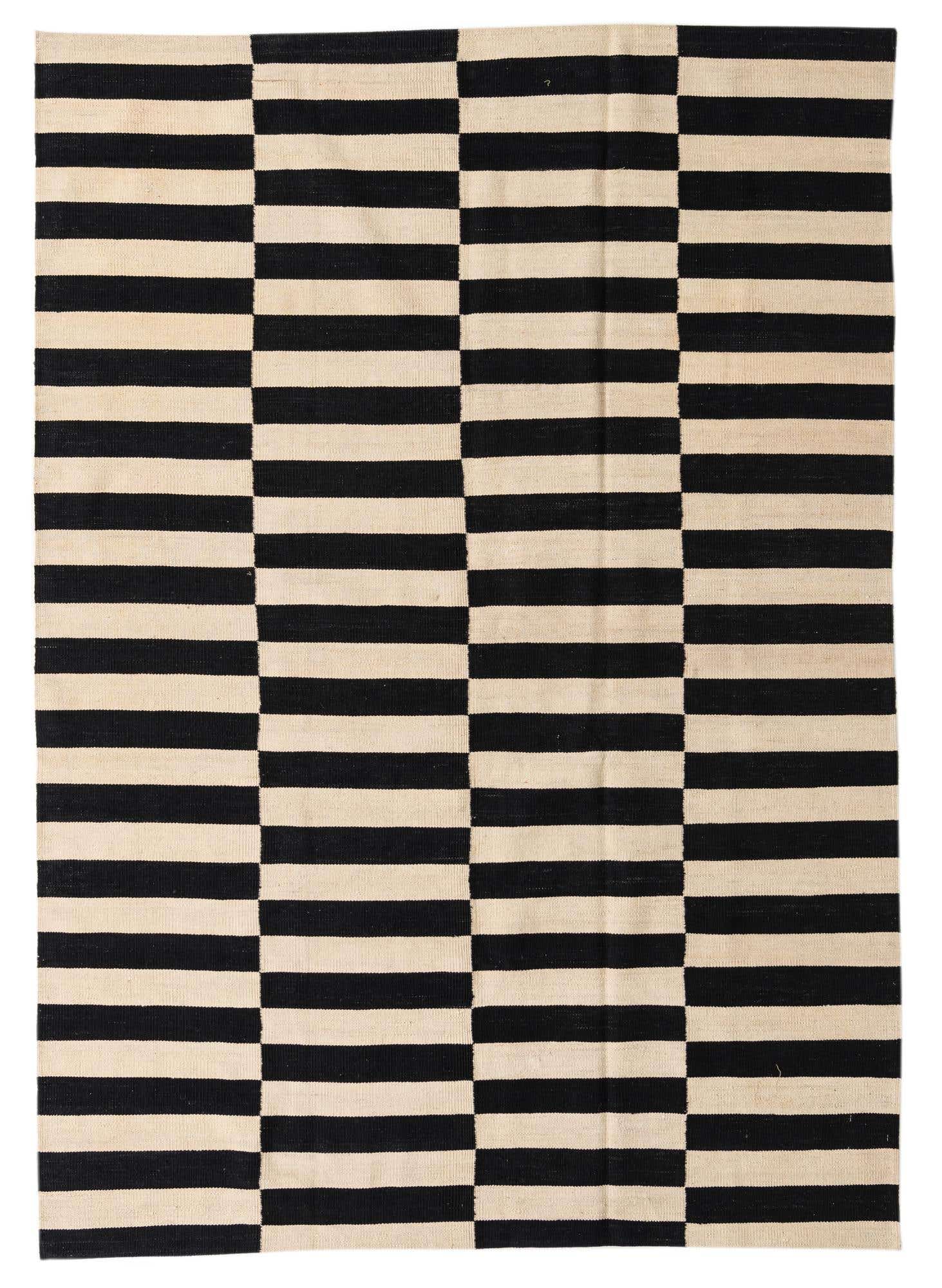 5' 6 x 7' 10 Hand Woven Kilim Modern Wool Rug