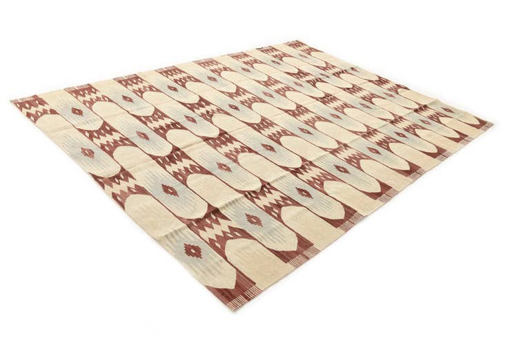 Detail image of 6' 10 x 9' 4 Hand Woven Kilim Modern Wool Rug