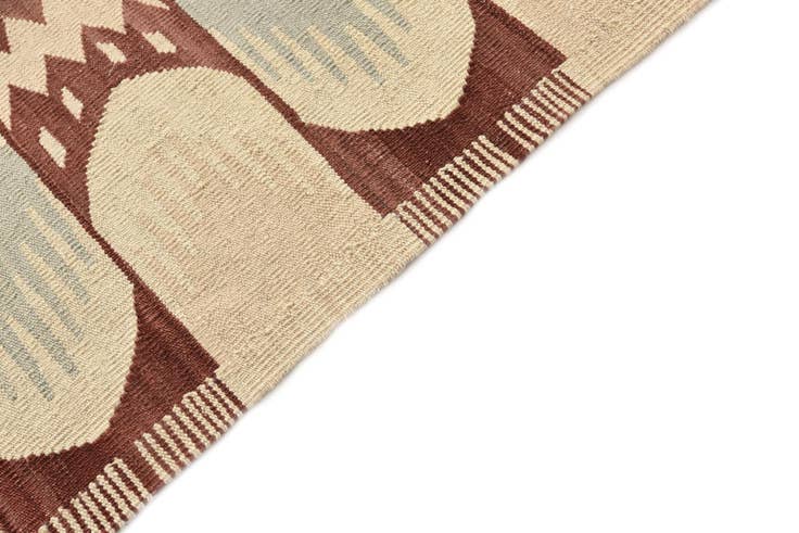 Detail image of 6' 10 x 9' 4 Hand Woven Kilim Modern Wool Rug