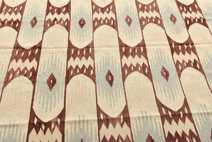 6' 10 x 9' 4 Hand Woven Kilim Modern Wool Rug