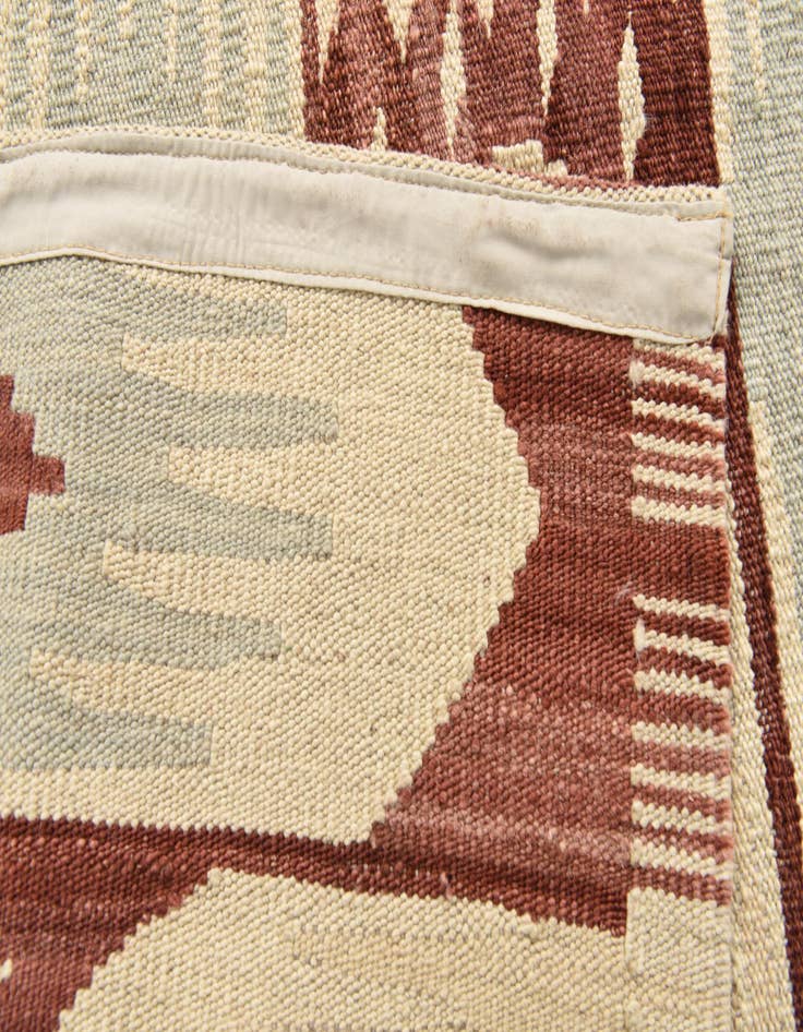Detail image of 6' 10 x 9' 4  Hand Woven Kilim Modern Wool Rug