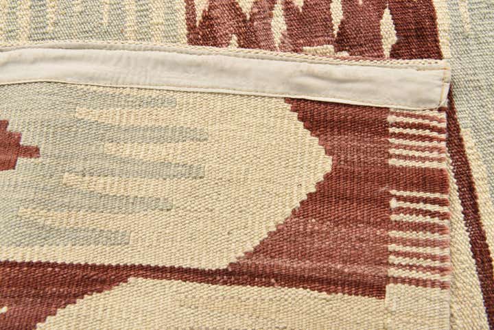 6' 10 x 9' 4 Hand Woven Kilim Modern Wool Rug