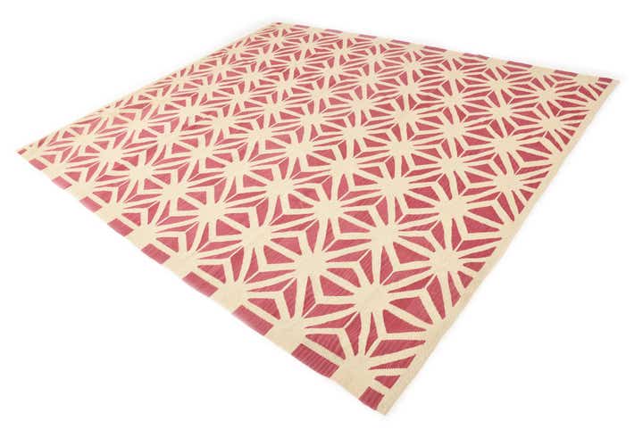 8' 6 x 9' 9 Hand Woven Kilim Modern Wool Rug