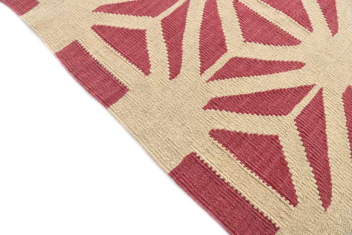 8' 6 x 9' 9 Hand Woven Kilim Modern Wool Rug