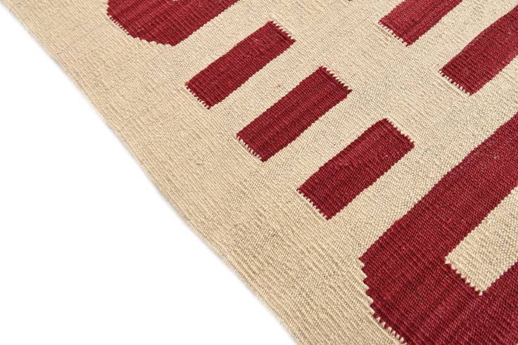 Detail image of 6' 9 x 9' 9 Hand Woven Kilim Modern Wool Rug