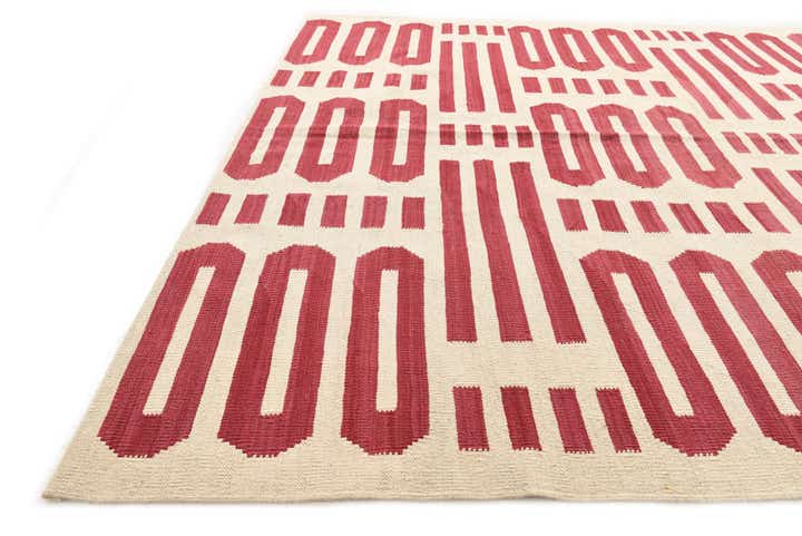 5' 9 x 7' 9 Hand Woven Kilim Modern Wool Rug