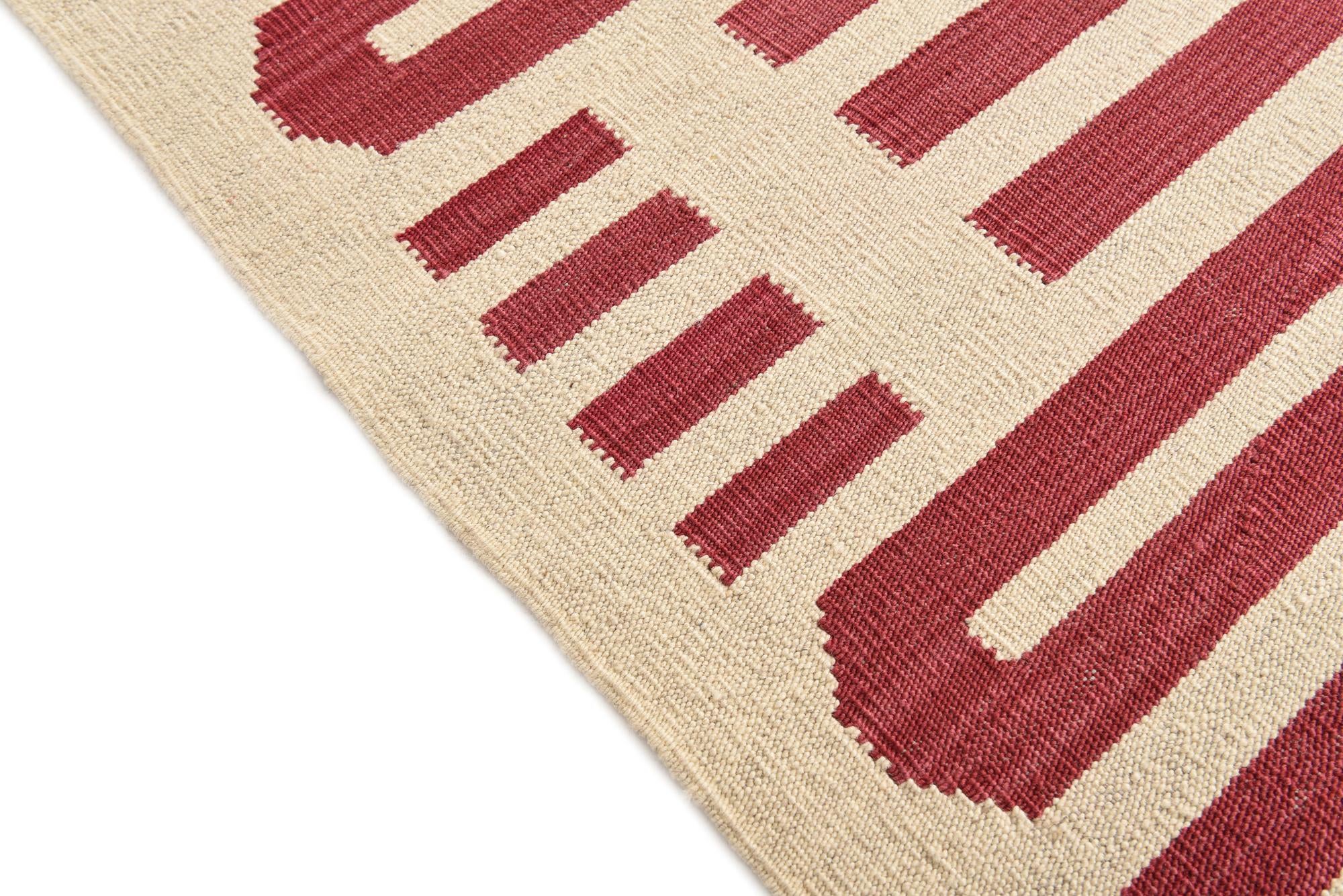 5' 9 x 7' 9 Hand Woven Kilim Modern Wool Rug