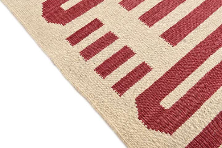 5' 9 x 7' 9 Hand Woven Kilim Modern Wool Rug