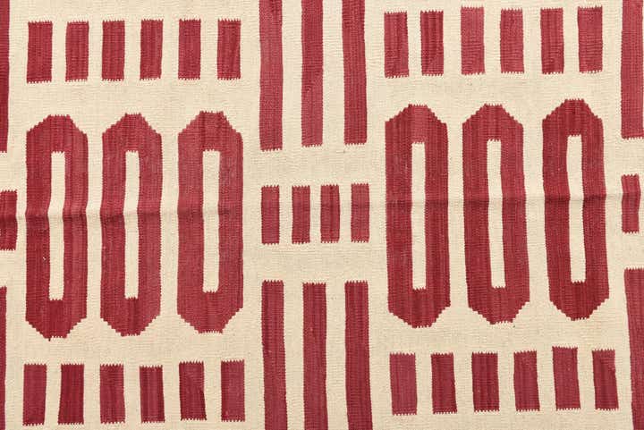 5' 9 x 7' 9 Hand Woven Kilim Modern Wool Rug