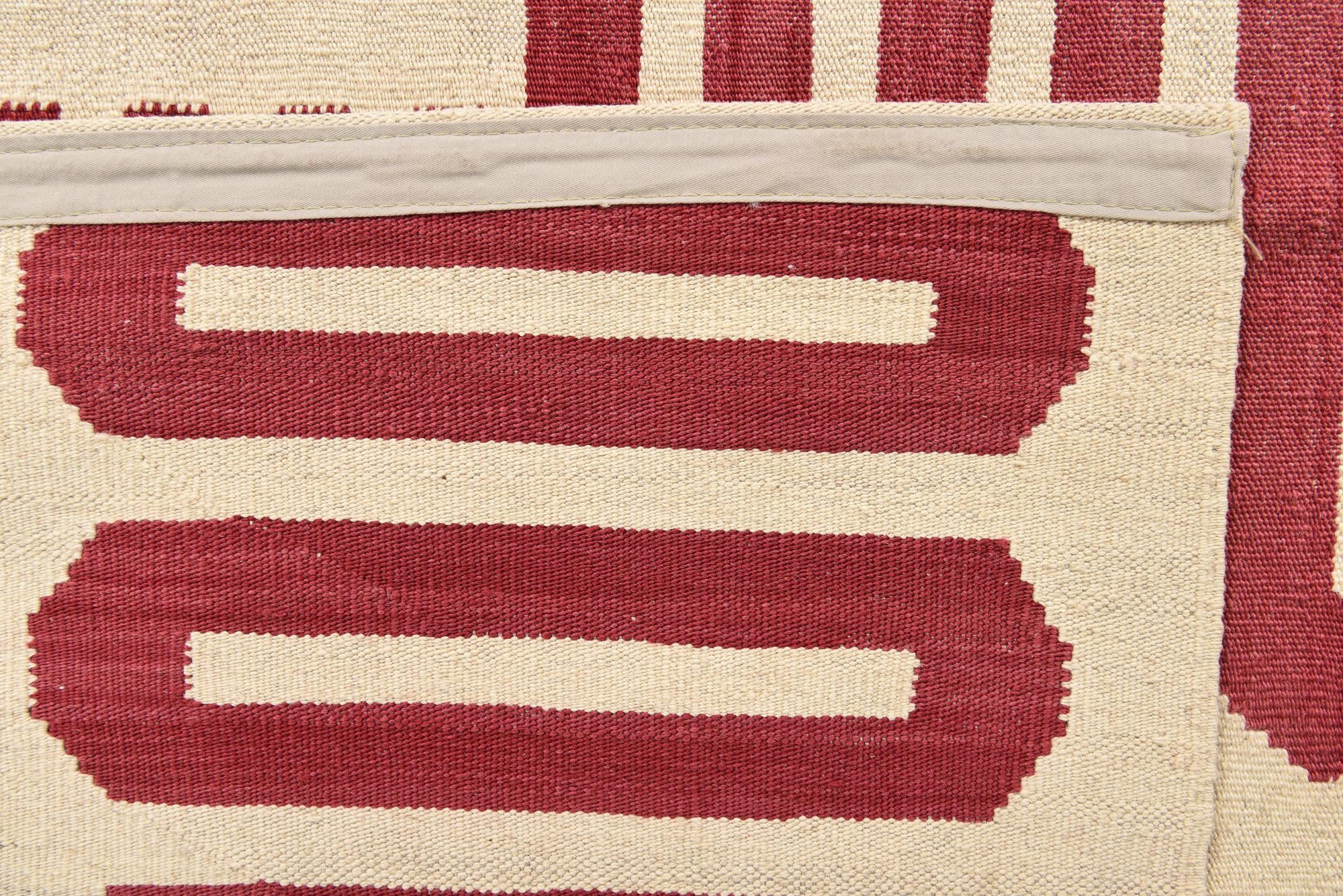 5' 9 x 7' 9 Hand Woven Kilim Modern Wool Rug
