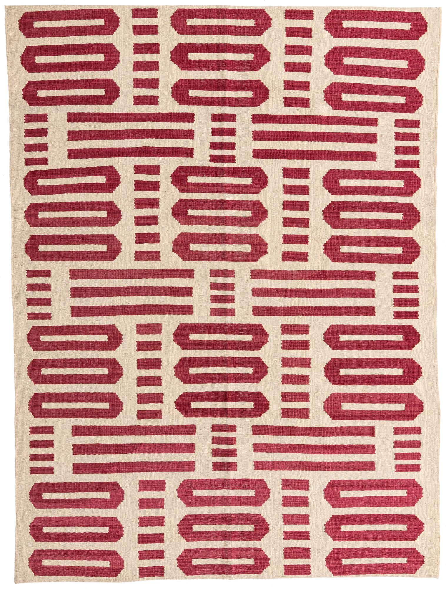 5' 9 x 7' 9 Hand Woven Kilim Modern Wool Rug