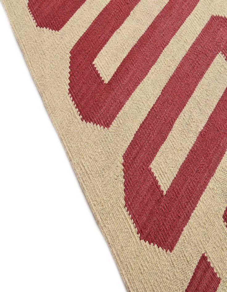 Detail image of 5' 10 x 8'  Hand Woven Kilim Modern Wool Rug