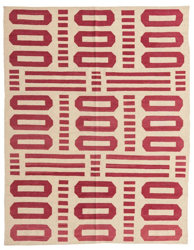 Detail image of 5' 10 x 8' Hand Woven Kilim Modern Wool Rug