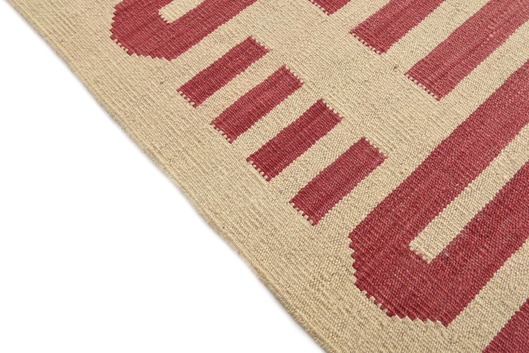 5' 8 x 7' 8 Hand Woven Kilim Modern Wool Rug