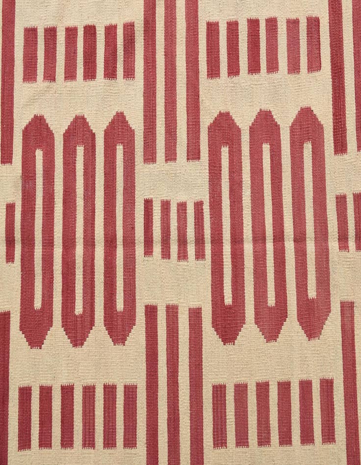 Detail image of 5' 8 x 7' 8  Hand Woven Kilim Modern Wool Rug
