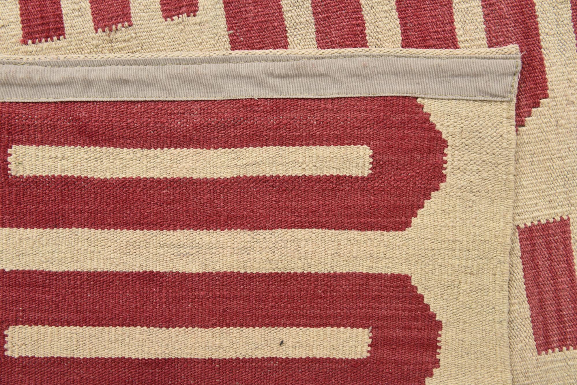 5' 8 x 7' 8 Hand Woven Kilim Modern Wool Rug