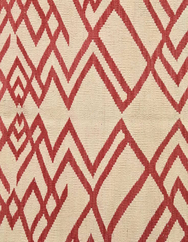 Detail image of 4' 2 x 6' 2  Hand Woven Kilim Modern Wool Rug