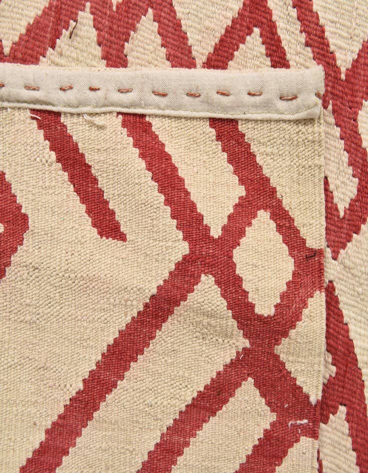 Detail image of 4' 2 x 6' 2  Hand Woven Kilim Modern Wool Rug