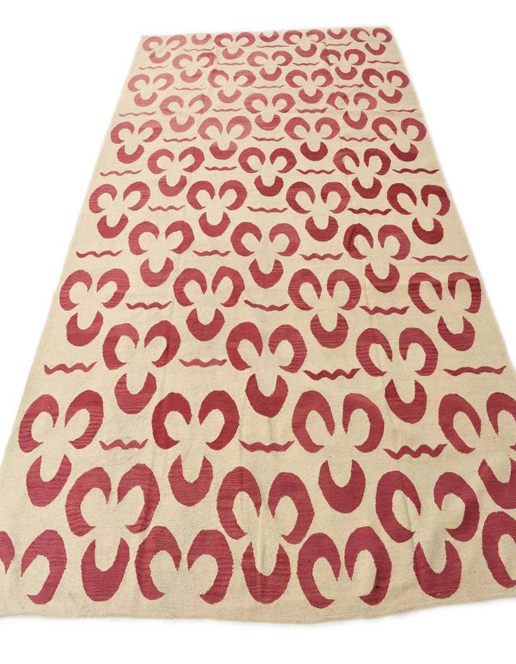 Detail image of 8' 3 x 10' 1  Hand Woven Kilim Modern Wool Rug