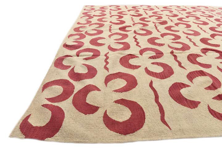 8' 3 x 10' 1 Hand Woven Kilim Modern Wool Rug
