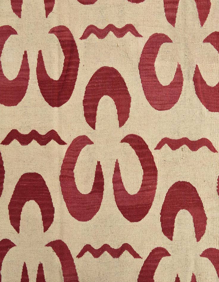 Detail image of 8' 3 x 10' 1  Hand Woven Kilim Modern Wool Rug