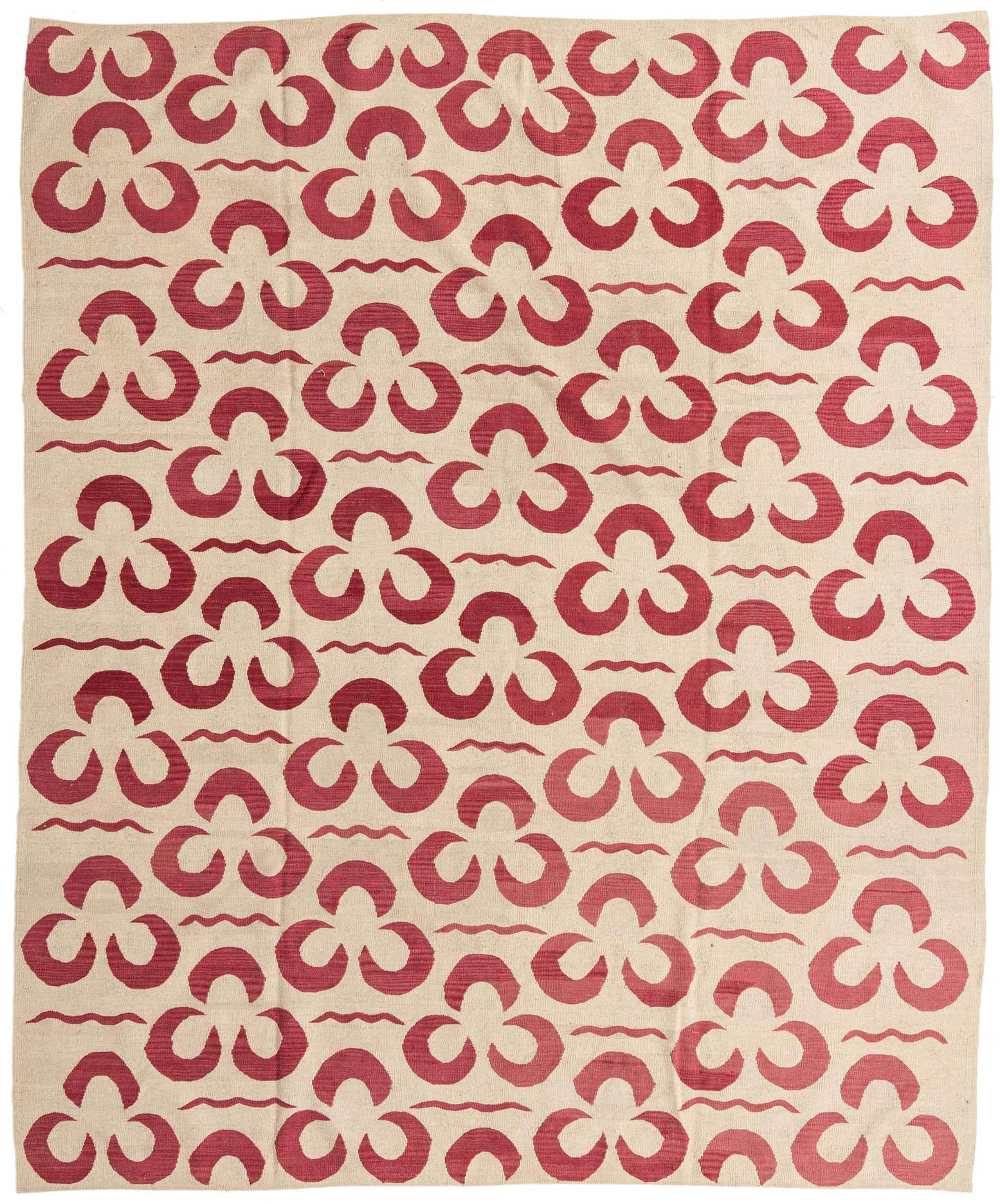 8' 3 x 10' 1 Hand Woven Kilim Modern Wool Rug