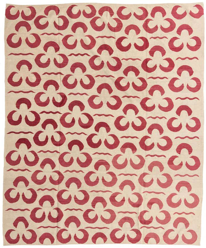 8' 3 x 10' 1 Hand Woven Kilim Modern Wool Rug