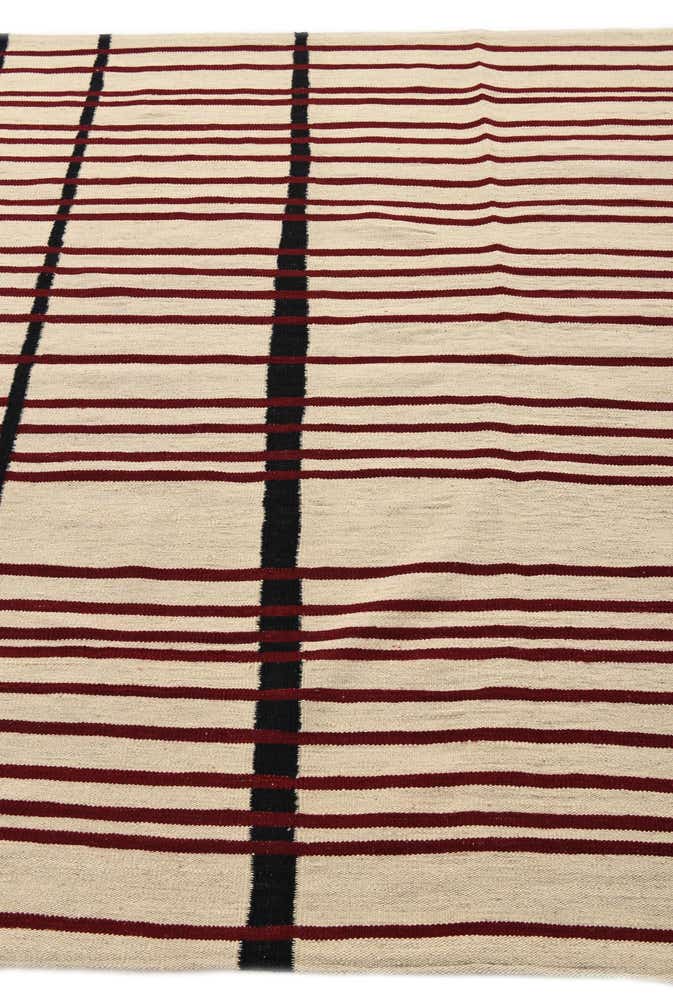 5' 8 x 8' 2 Hand Woven Kilim Modern Wool Rug