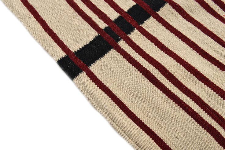 Detail image of 5' 8 x 8' 2 Hand Woven Kilim Modern Wool Rug