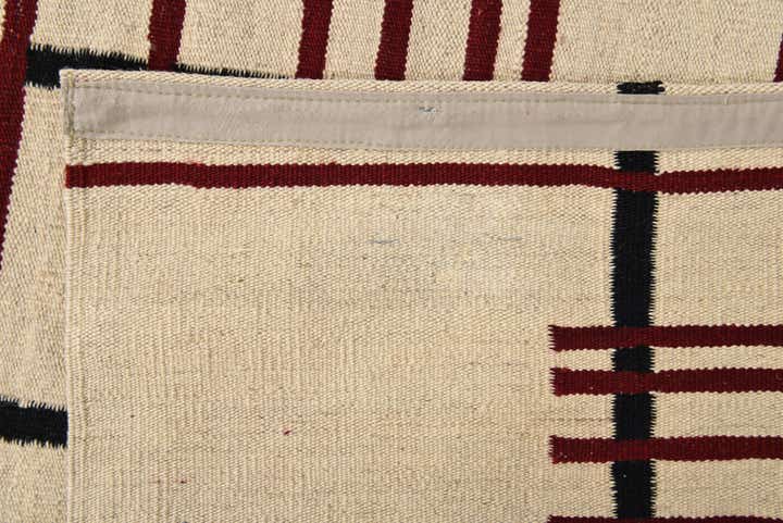 5' 8 x 8' 2 Hand Woven Kilim Modern Wool Rug