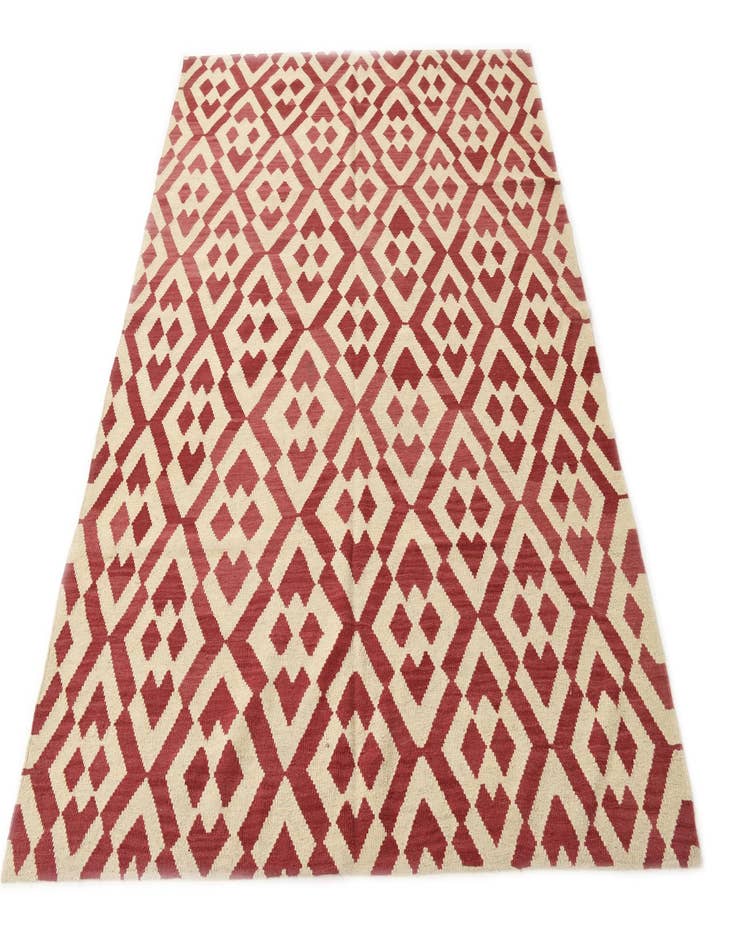 Detail image of 6' x 7' 9  Hand Woven Kilim Modern Wool Rug