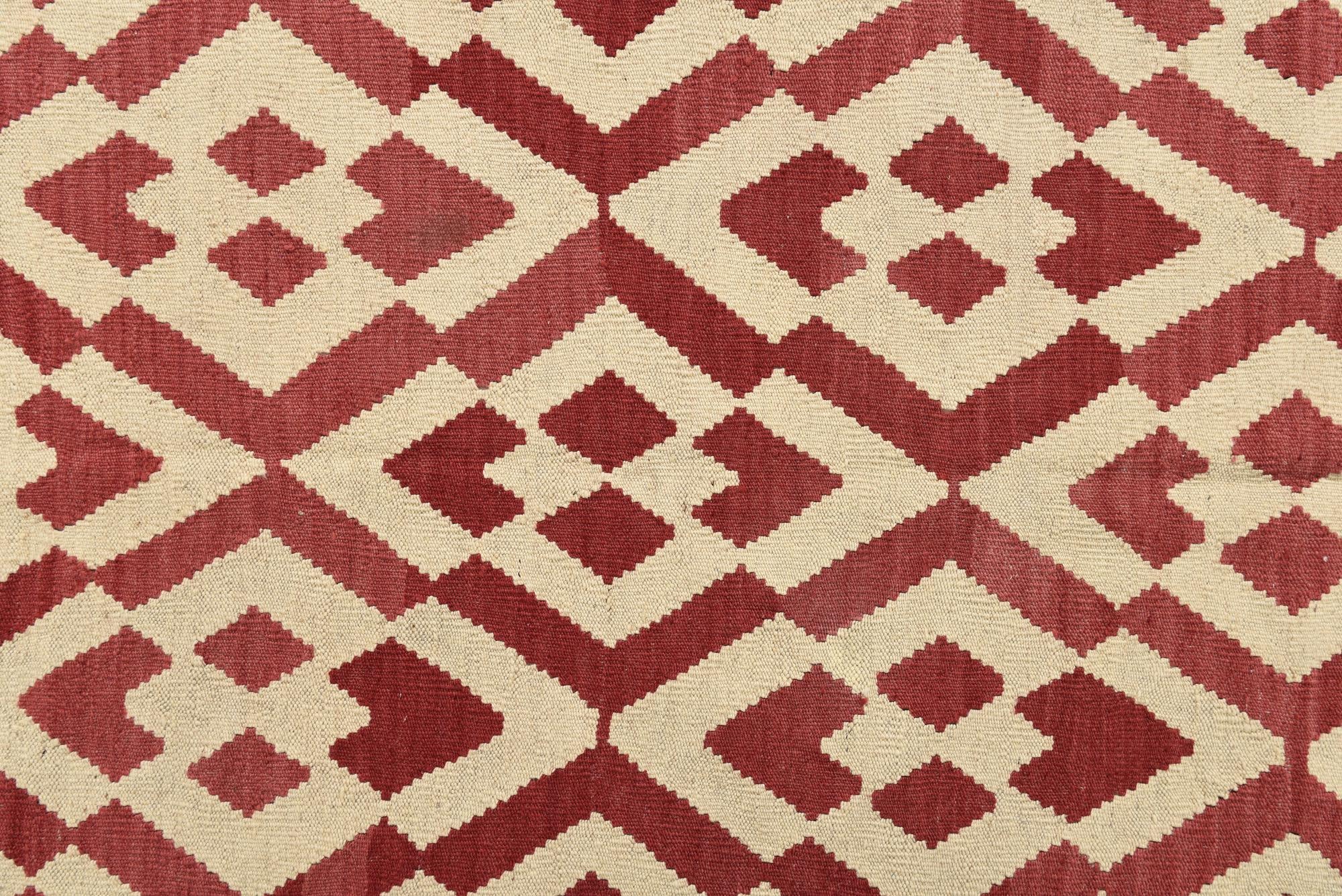 6' x 7' 9 Hand Woven Kilim Modern Wool Rug