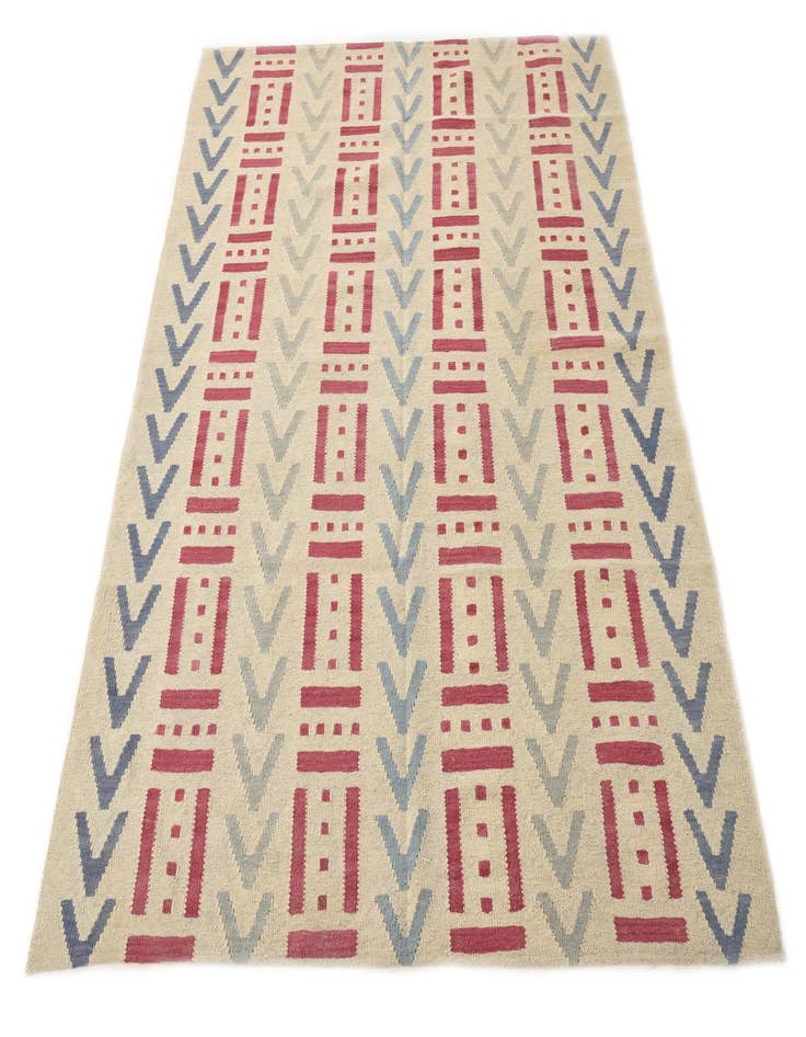 Detail image of 5' x 6' 5  Hand Woven Kilim Modern Wool Rug