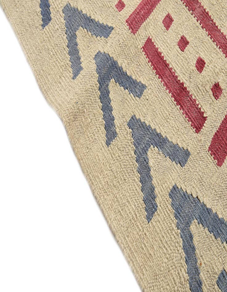 Detail image of 5' x 6' 5  Hand Woven Kilim Modern Wool Rug