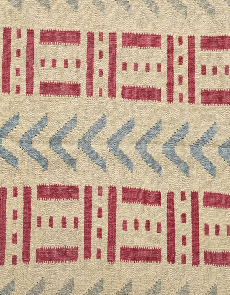 Detail image of 5' x 6' 5  Hand Woven Kilim Modern Wool Rug