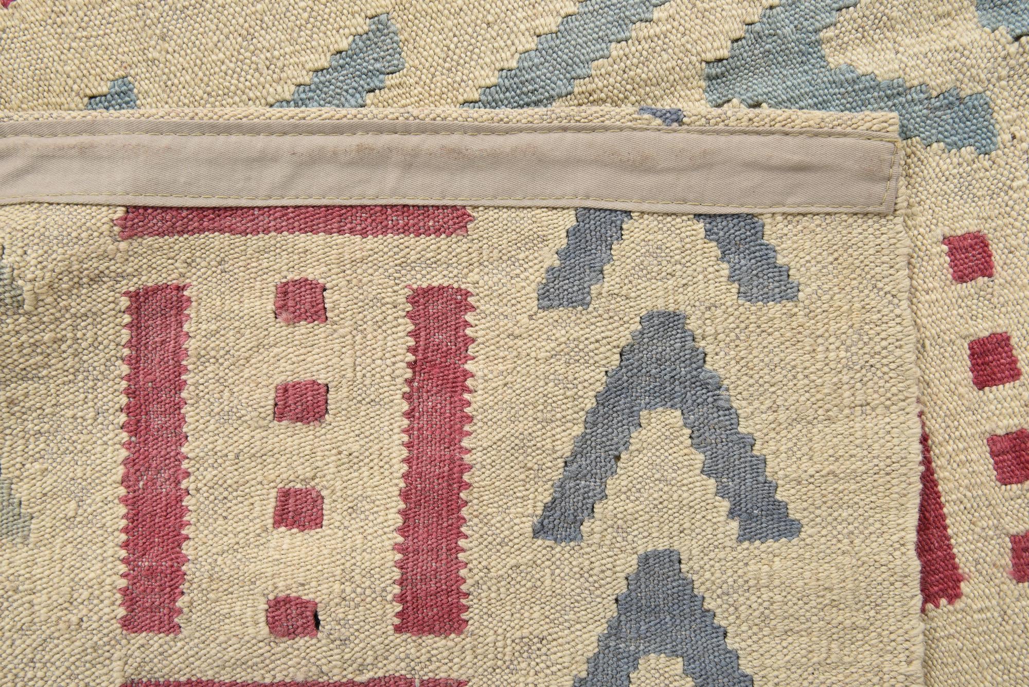 5' x 6' 5 Hand Woven Kilim Modern Wool Rug