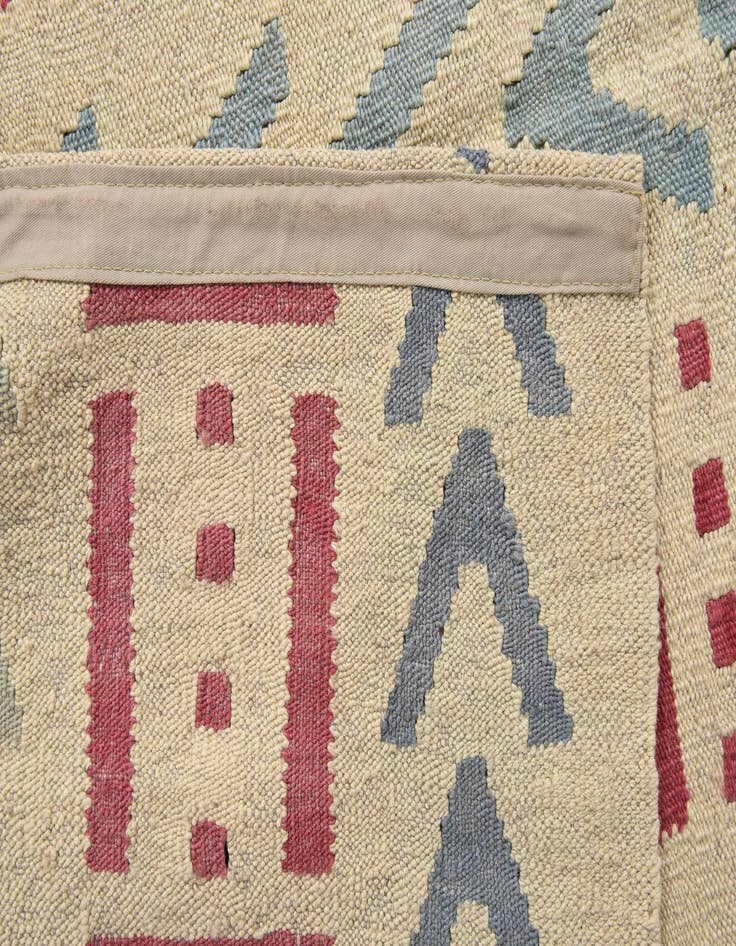 Detail image of 5' x 6' 5  Hand Woven Kilim Modern Wool Rug