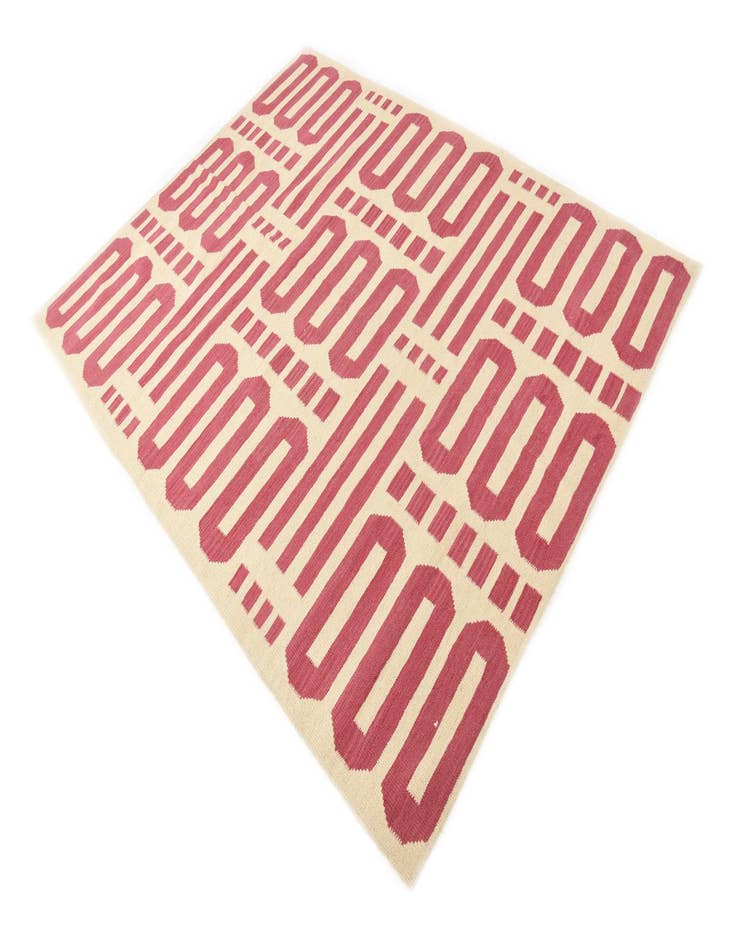 Detail image of 5' 1 x 6' 8  Hand Woven Kilim Modern Wool Rug