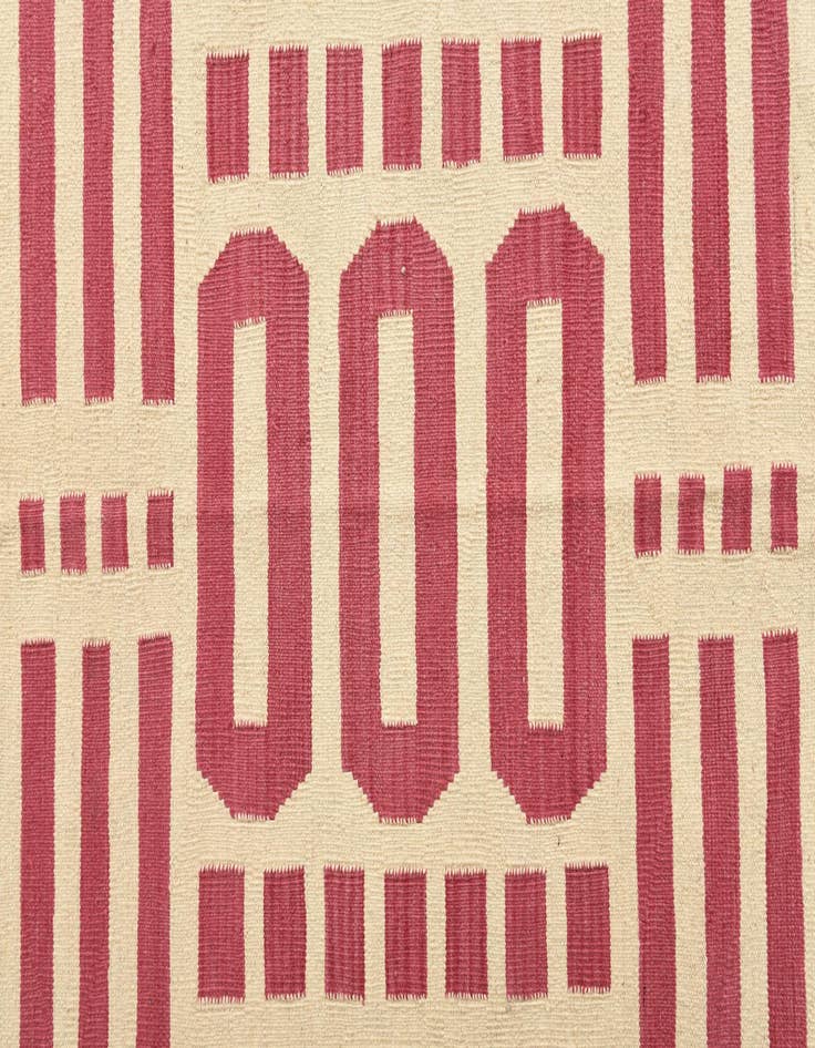 Detail image of 5' 1 x 6' 8  Hand Woven Kilim Modern Wool Rug
