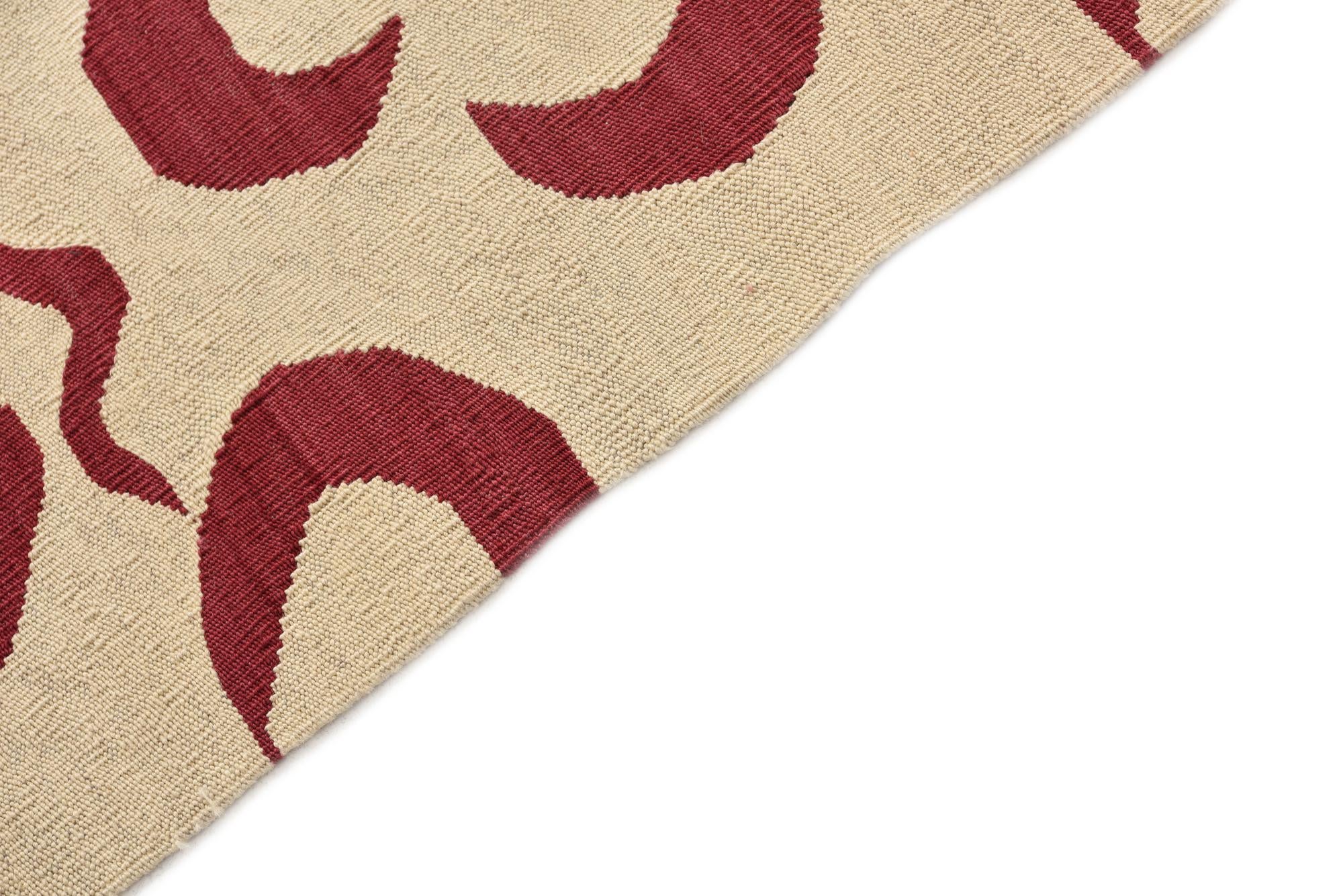 5' x 6' 7 Hand Woven Kilim Modern Wool Rug