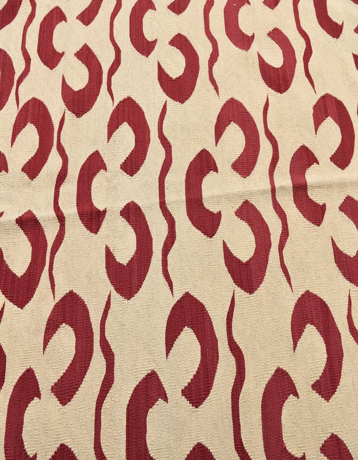 Detail image of 5' x 6' 7  Hand Woven Kilim Modern Wool Rug