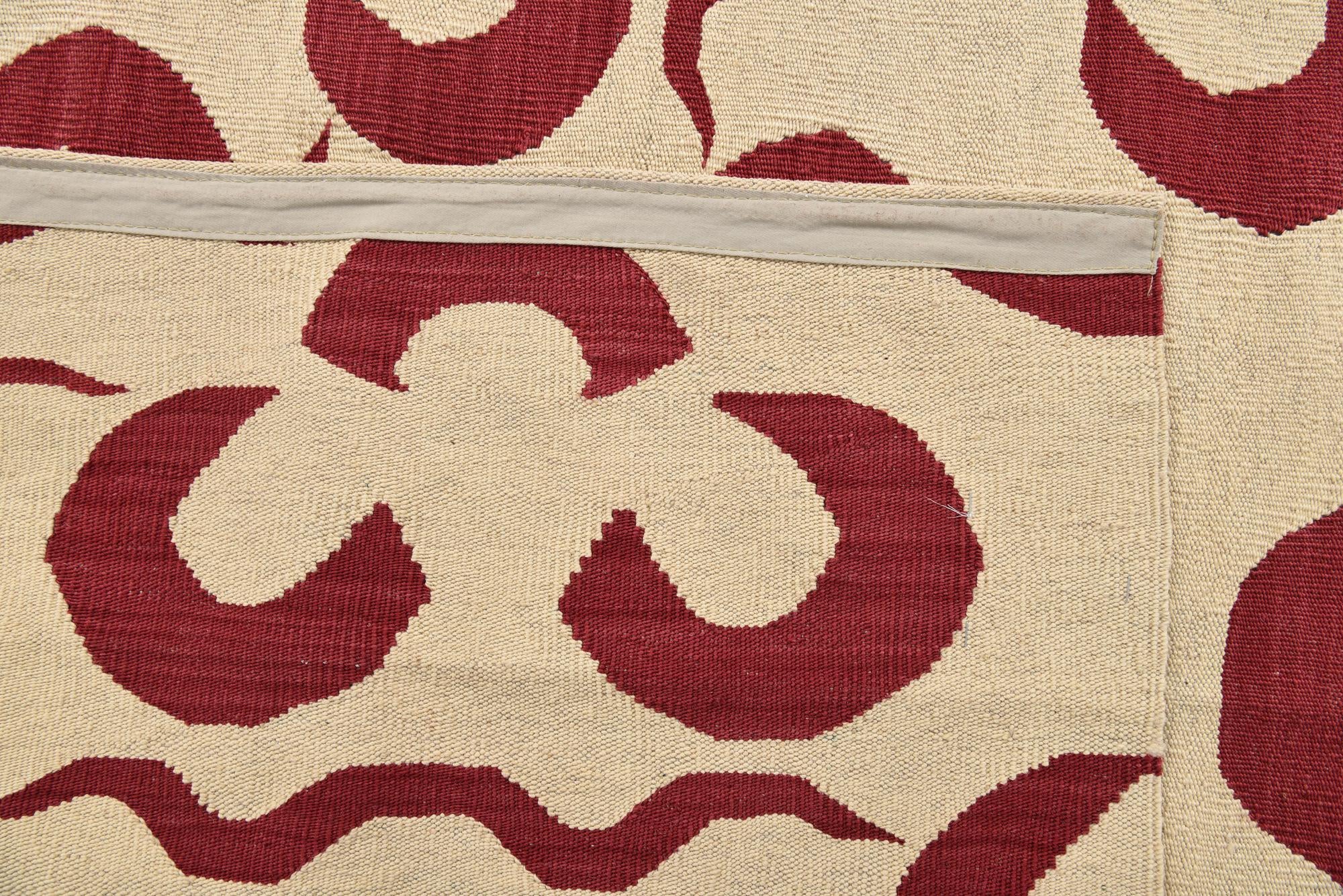 5' x 6' 7 Hand Woven Kilim Modern Wool Rug