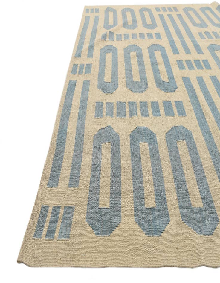 Detail image of 5' 7 x 7' 9  Hand Woven Kilim Modern Wool Rug