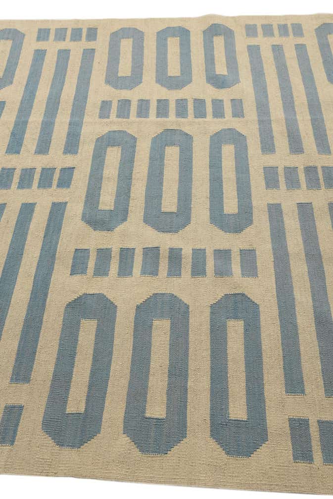 5' 7 x 7' 9 Hand Woven Kilim Modern Wool Rug