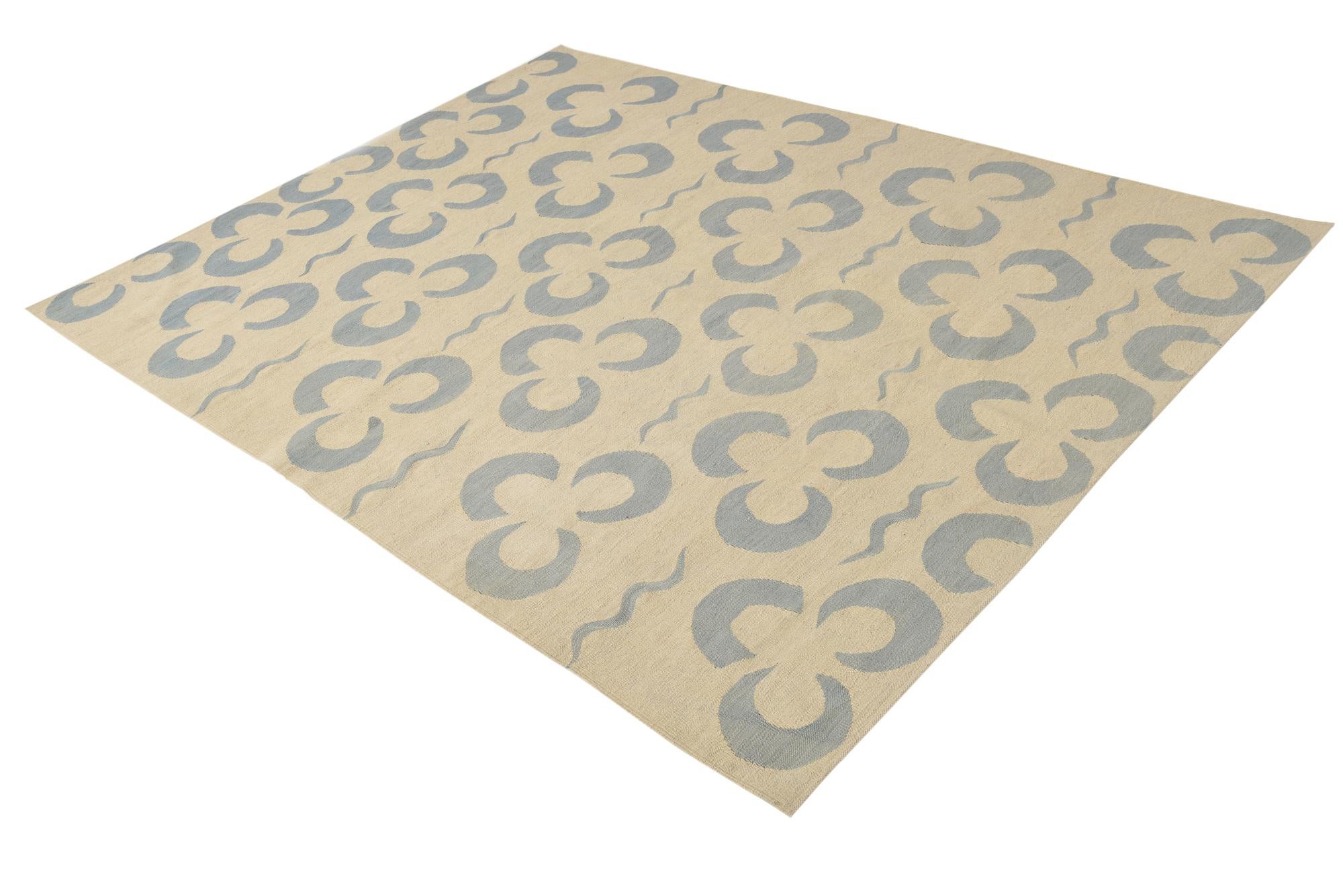 5' 10 x 7' 10 Hand Woven Kilim Modern Wool Rug
