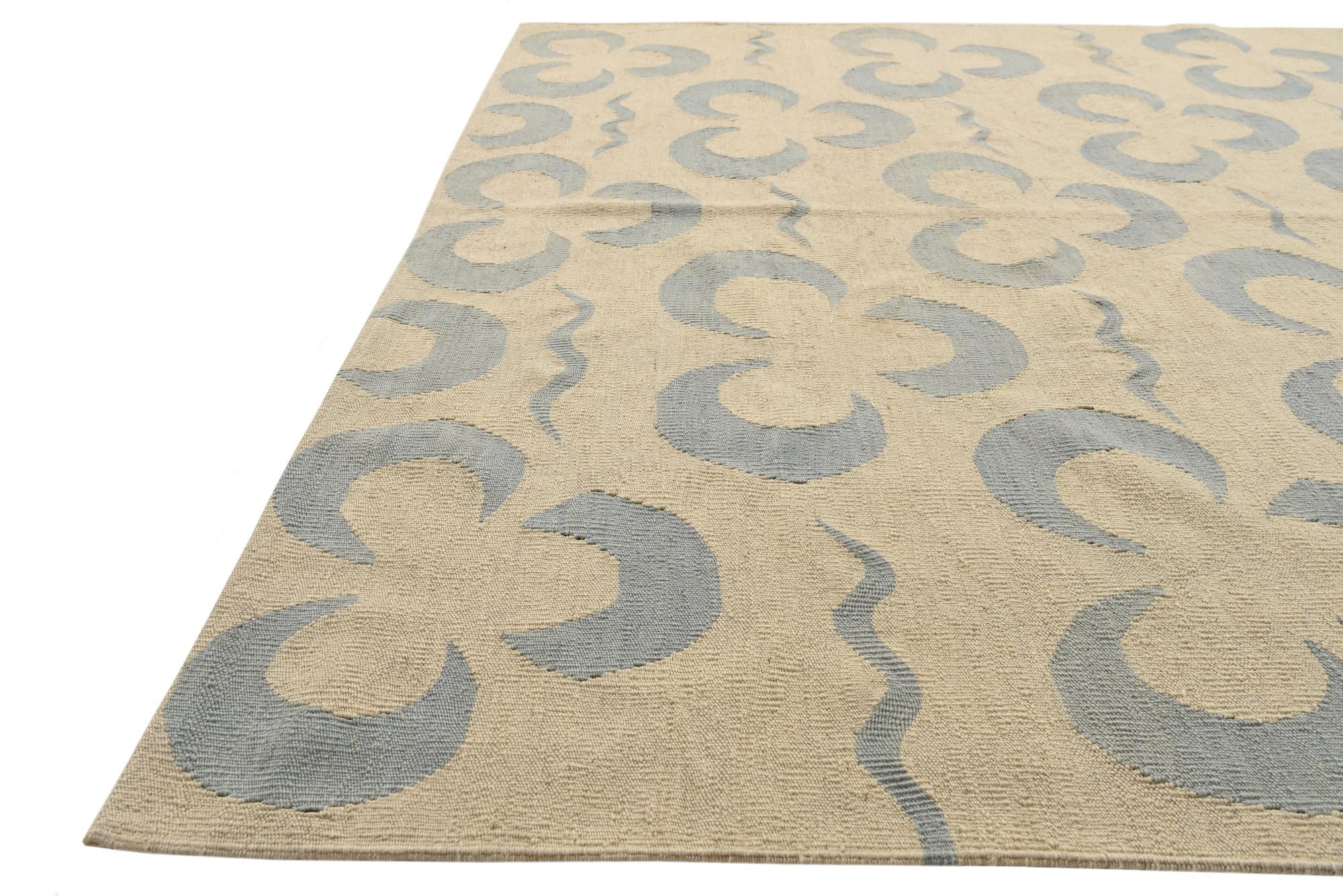 5' 10 x 7' 10 Hand Woven Kilim Modern Wool Rug