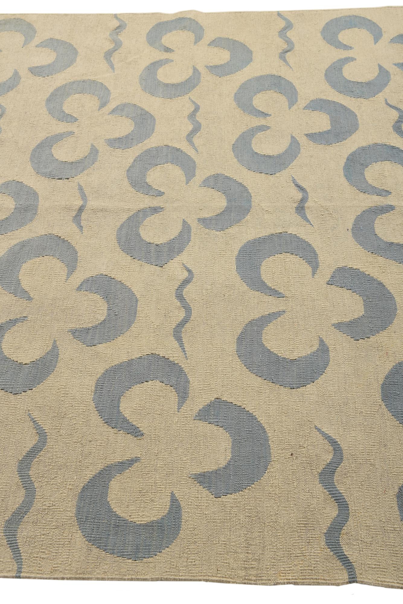 5' 10 x 7' 10 Hand Woven Kilim Modern Wool Rug